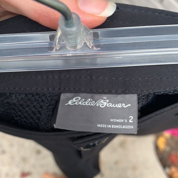 Eddie Bauer Black Performance Material Hiking/Bermuda Shorts Size 2 - Picture 8 of 8